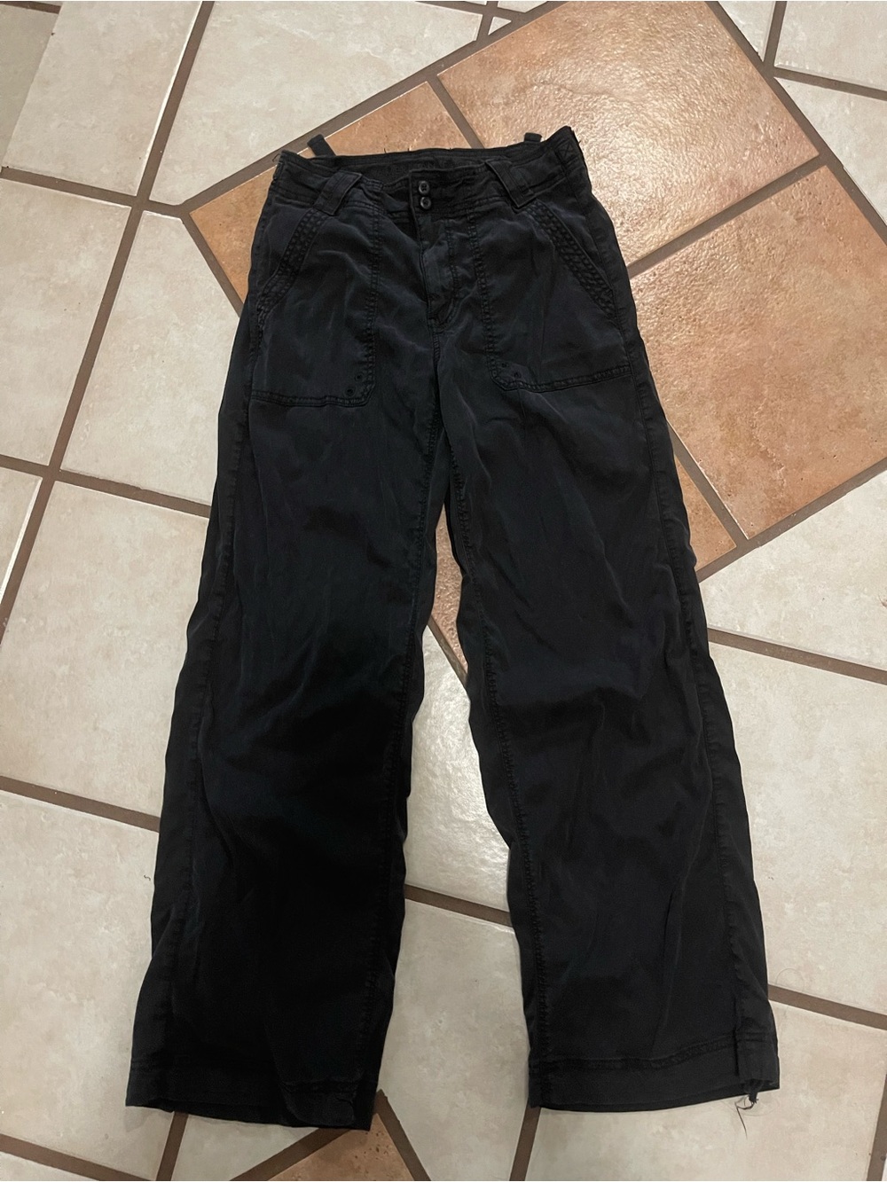 American Eagle Outfitters Black Straight-Leg Pants